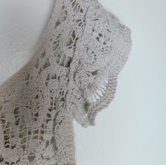 NWT Universal Thread Crochet Knit French Sleeve Ruffle Collar Cardigan, L - Picture 11 of 12